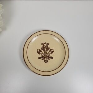 Vintage Pfaltzgraff Village Salad Plate 7" Stoneware Bread Plate - Mid Century